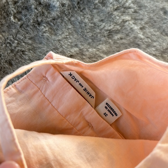 JANIE & JACK peach matching set with floral accents 2T - Picture 5 of 8